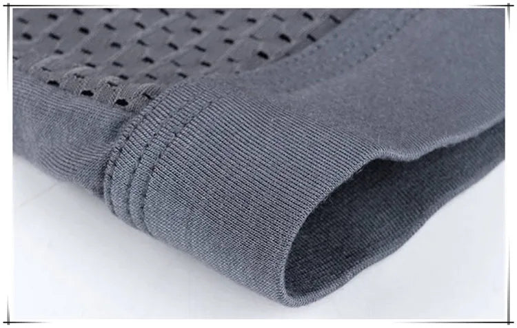 4er-Pack Herren-Boxershorts: Bambusunterwäsche mit Perforationen, große Größen (5XL, 6XL, 7XL)
