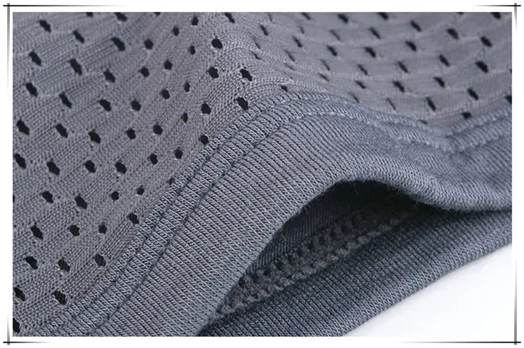 4er-Pack Herren-Boxershorts: Bambusunterwäsche mit Perforationen, große Größen (5XL, 6XL, 7XL)