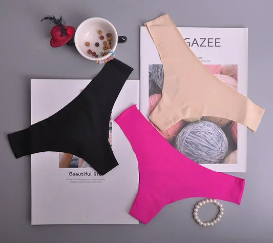 Lingerie sexy sans couture pour femmes, sous-vêtements G-string, culottes pour femmes, lingerie, pantalons bikini, tanga, string, sous-vêtements intimes, culottes T-pants.