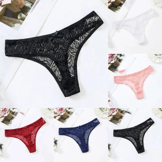 Schlichtes Höschen für Frauen in Übergröße, Spitzenhöschen mit unteren Einsätzen, sexy Tanga, sexy Dessous für Frauen, Lenceria Femenina.