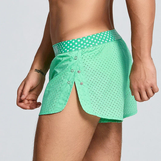 Boxers Homme - 100% Coton, Rayés, Confort Maison