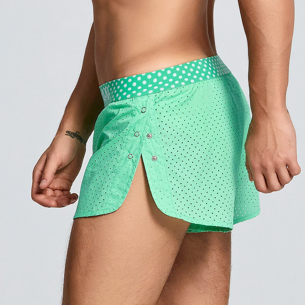 Boxers Homme - 100% Coton, Rayés, Confort Maison