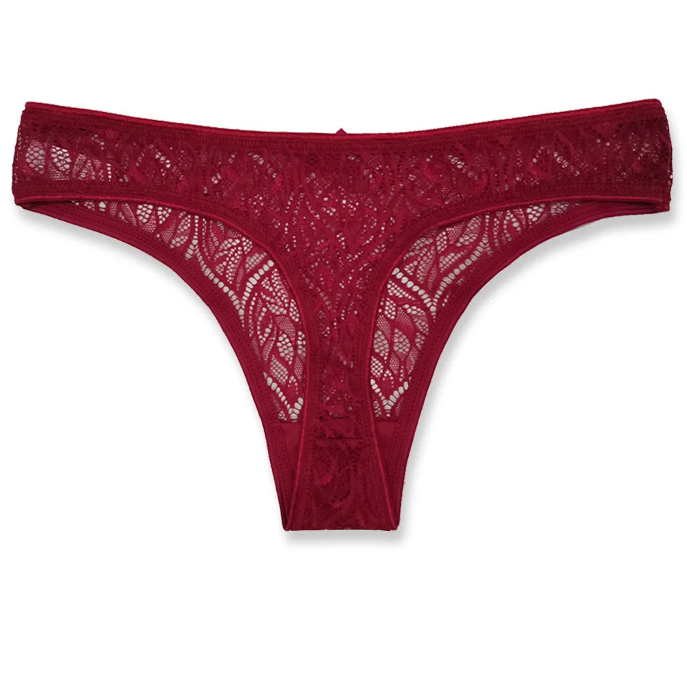 Schlichtes Höschen für Frauen in Übergröße, Spitzenhöschen mit unteren Einsätzen, sexy Tanga, sexy Dessous für Frauen, Lenceria Femenina.
