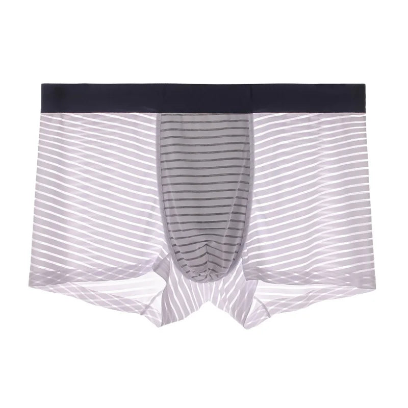 Boxers Homme Sexy en Mesh – Sans Coutures, Respirants, Fins, Été, Unis, Grande Taille, Caleçons Slips Sous-vêtements