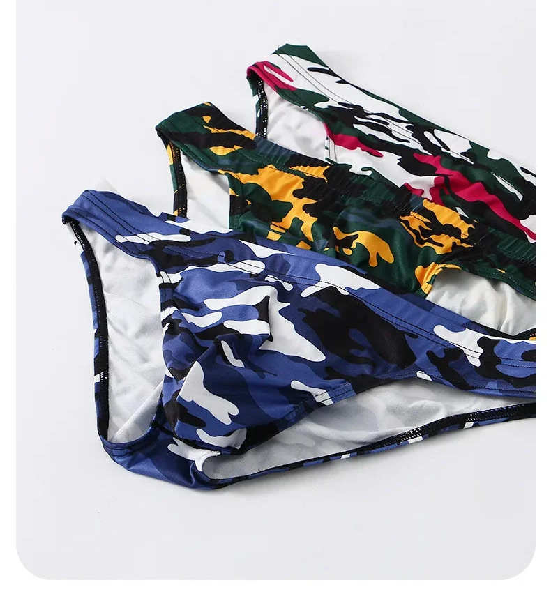 Sous-vêtements homme short fashion ample anti-usure slip triangle camouflage sport décontracté