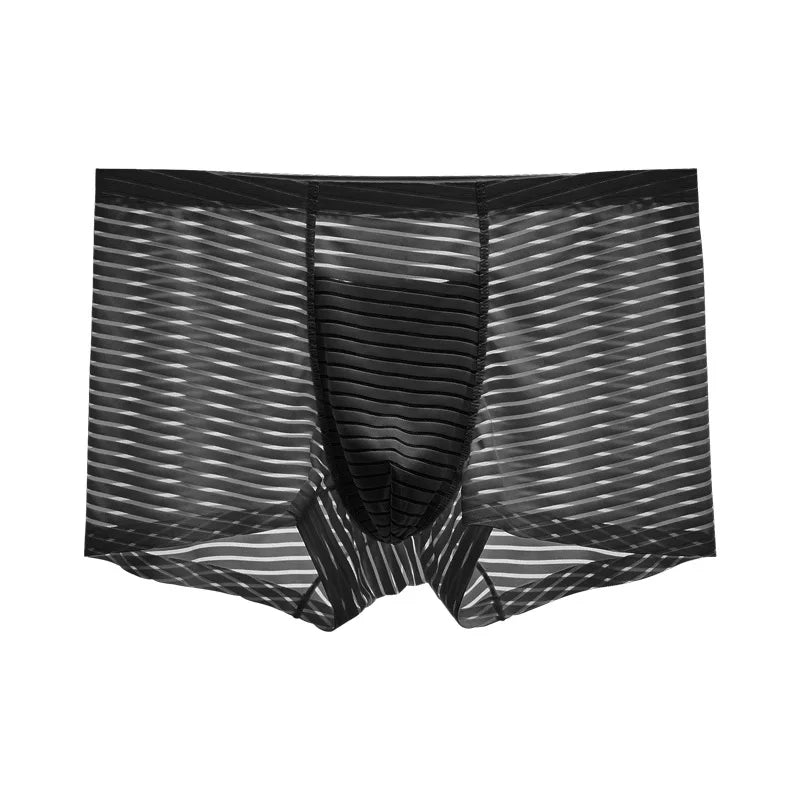 Boxers Homme Sexy en Mesh – Sans Coutures, Respirants, Fins, Été, Unis, Grande Taille, Caleçons Slips Sous-vêtements