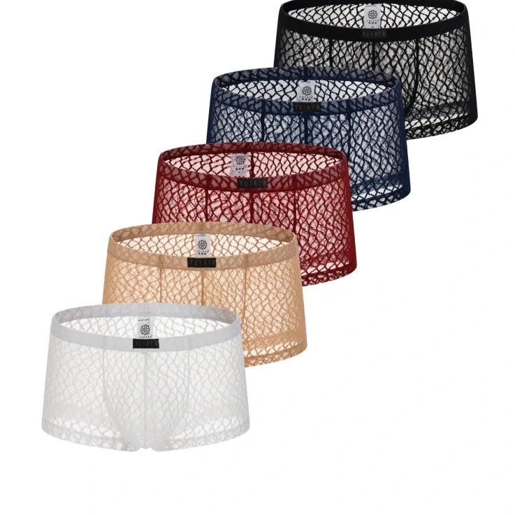 Boxer en Dentelle pour Homme – Sexy, Transparent et Respirant avec Poche U