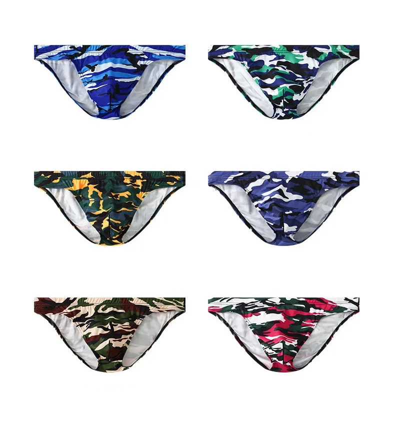 Sous-vêtements homme short fashion ample anti-usure slip triangle camouflage sport décontracté