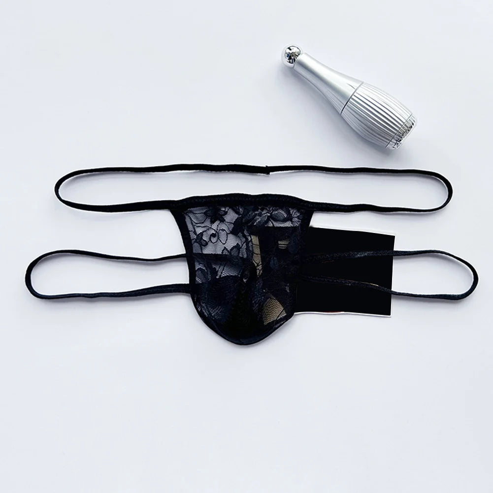 String Homme Dentelle Transparente – Taille Basse Sexy