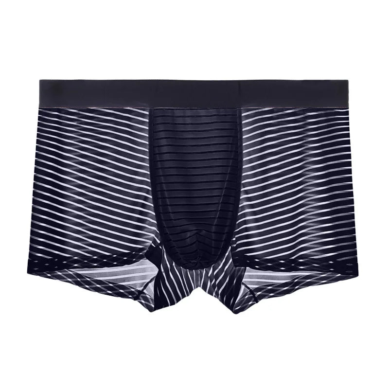 Boxers Homme Sexy en Mesh – Sans Coutures, Respirants, Fins, Été, Unis, Grande Taille, Caleçons Slips Sous-vêtements