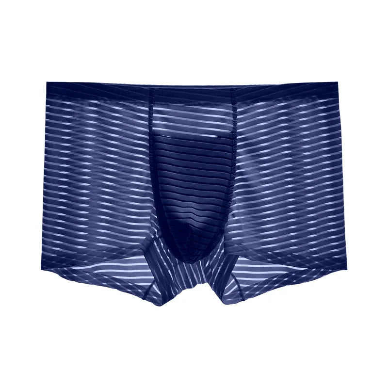 Boxers Homme Sexy en Mesh – Sans Coutures, Respirants, Fins, Été, Unis, Grande Taille, Caleçons Slips Sous-vêtements