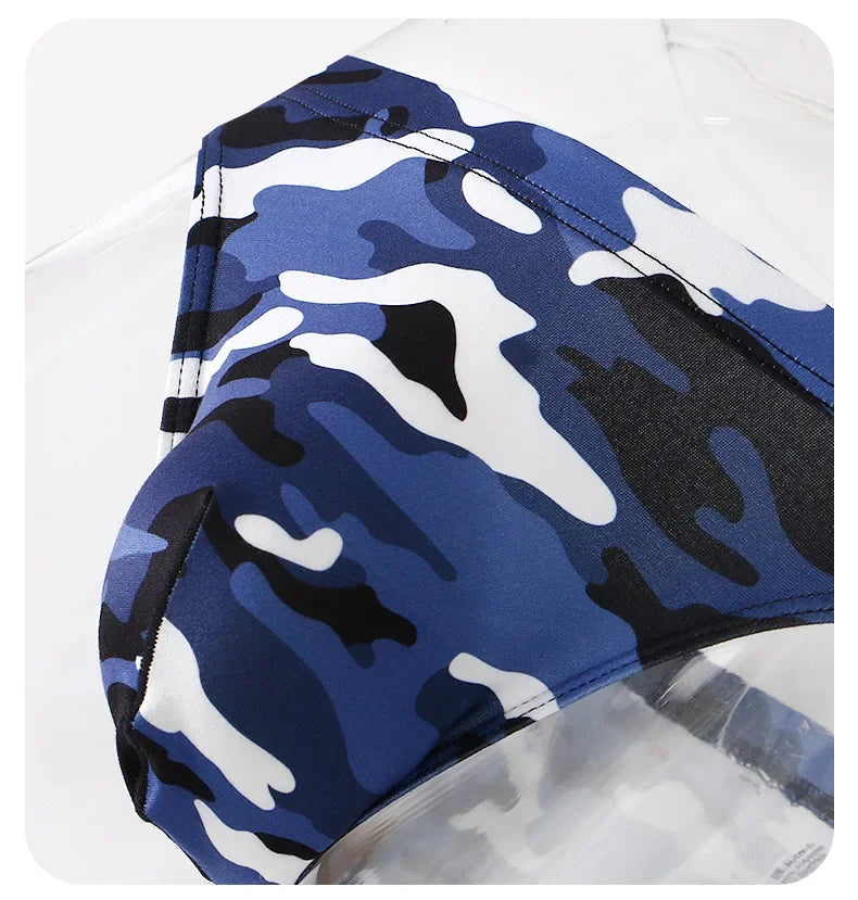 Sous-vêtements homme short fashion ample anti-usure slip triangle camouflage sport décontracté
