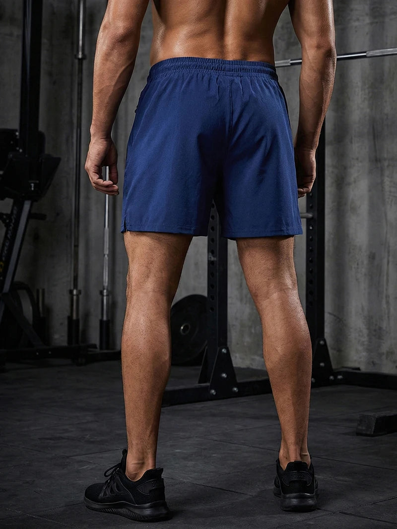 Short de Sport Homme 2-en-1 – Léger, Stretch & Séchage Rapide avec Poches Zippées