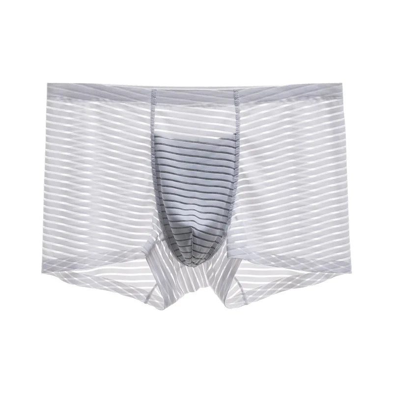 Boxers Homme Sexy en Mesh – Sans Coutures, Respirants, Fins, Été, Unis, Grande Taille, Caleçons Slips Sous-vêtements