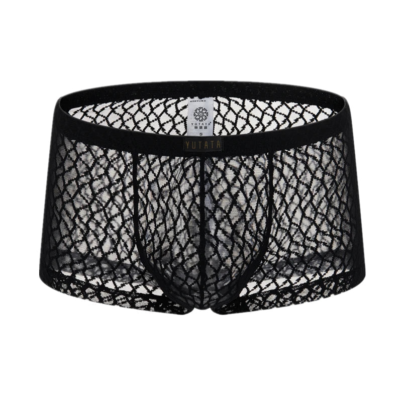 Boxer en Dentelle pour Homme – Sexy, Transparent et Respirant avec Poche U